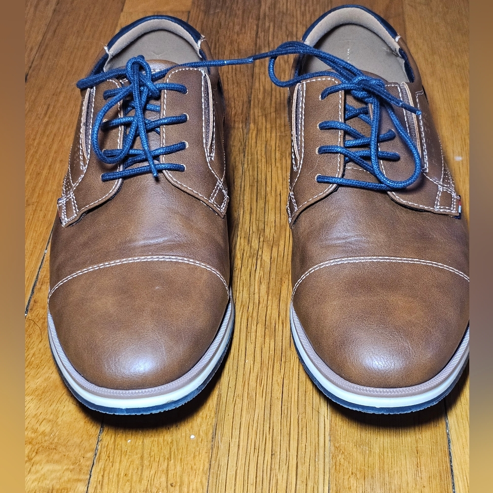 Tommy Hilfiger Tmurban-f Oxford Mens Dress Cap Toe Casual Shoes Tan US 9M